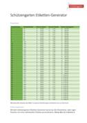 Informationsblatt inkl. Preisliste