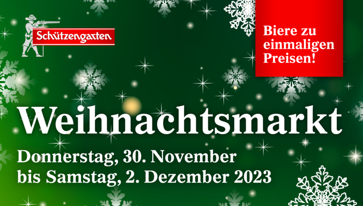 Weihnachtsmarkt in den Getränkemärkten